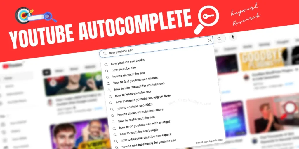Youtube Autocomplete keyword research